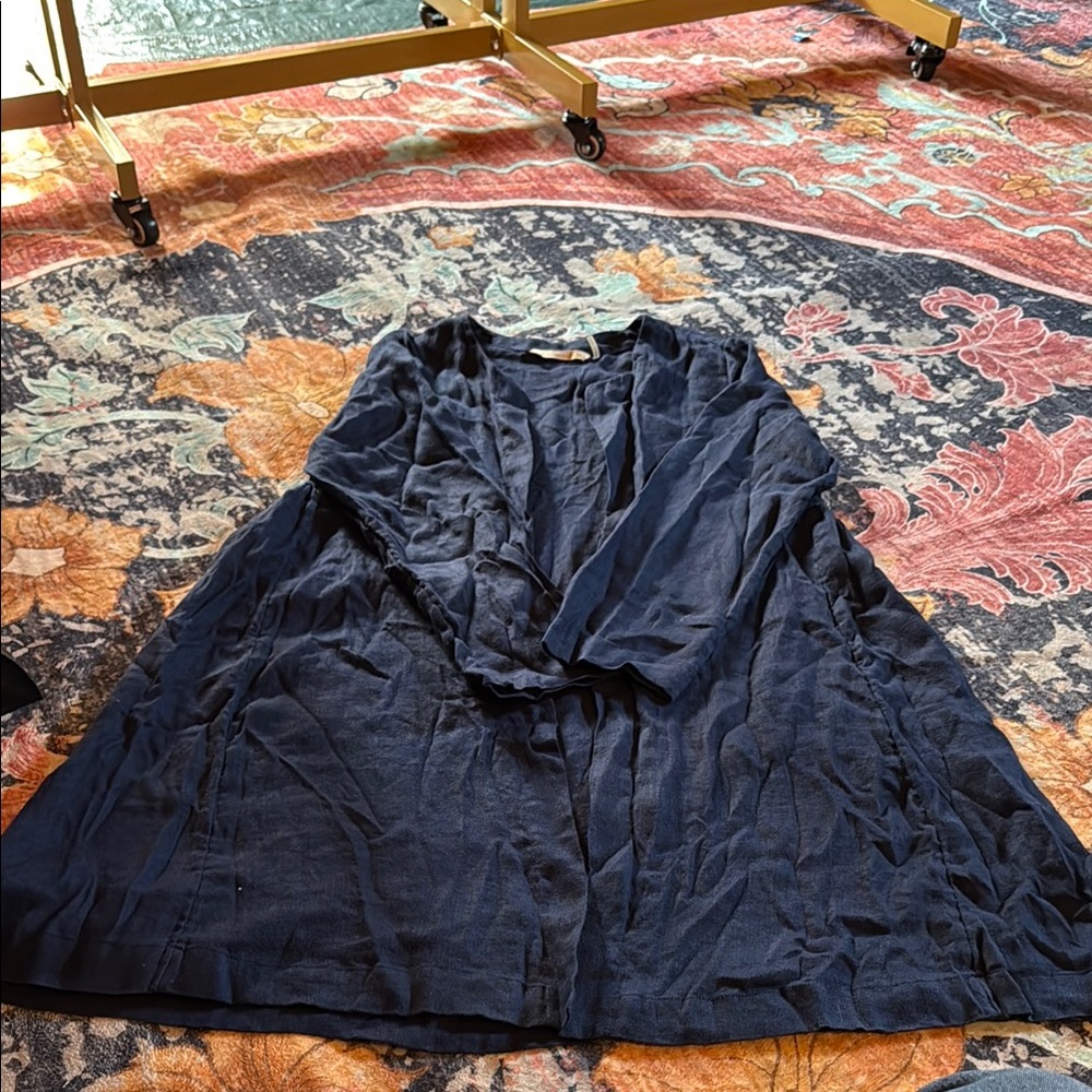 Soft Surroundings Navy Blue Cardigan
